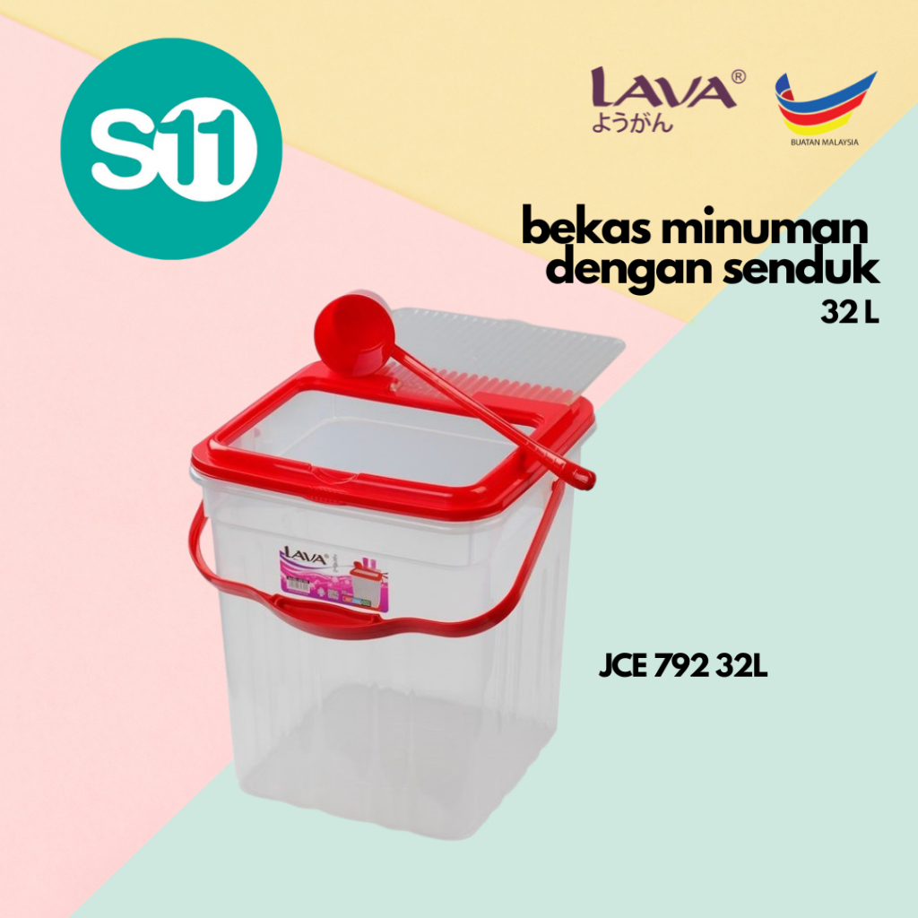 LAVA Juice Container With Ladle Water Dispenser Bekas Minuman Sejuk 13
