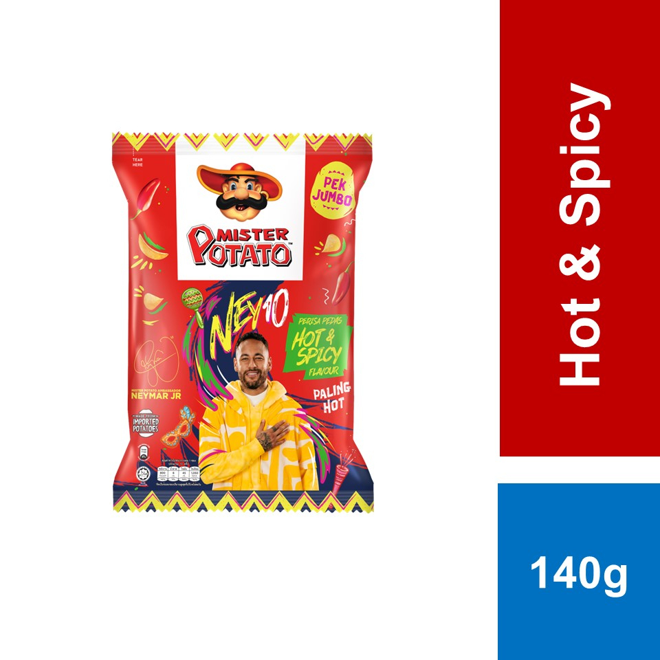 Mister Potato Chips Hot And Spicy 140g Shopee Malaysia 7404