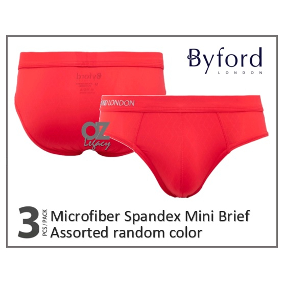 ByFord London 3Pcs Microfiber Spandex Mini Brief (BUB694M)