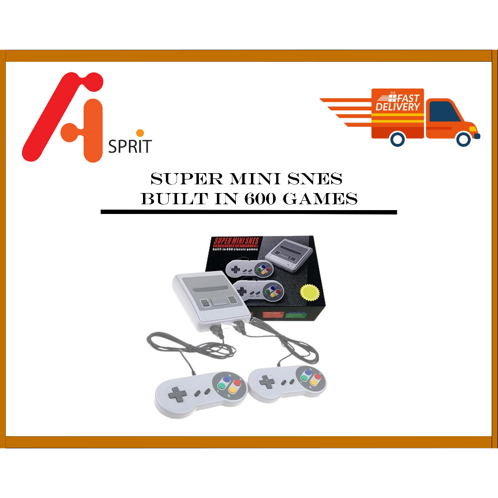 Snes with best sale built in games