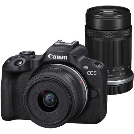 CANON EOS R50 (RF-S18-45 + 55-210 IS STM) BLACK | Shopee Malaysia