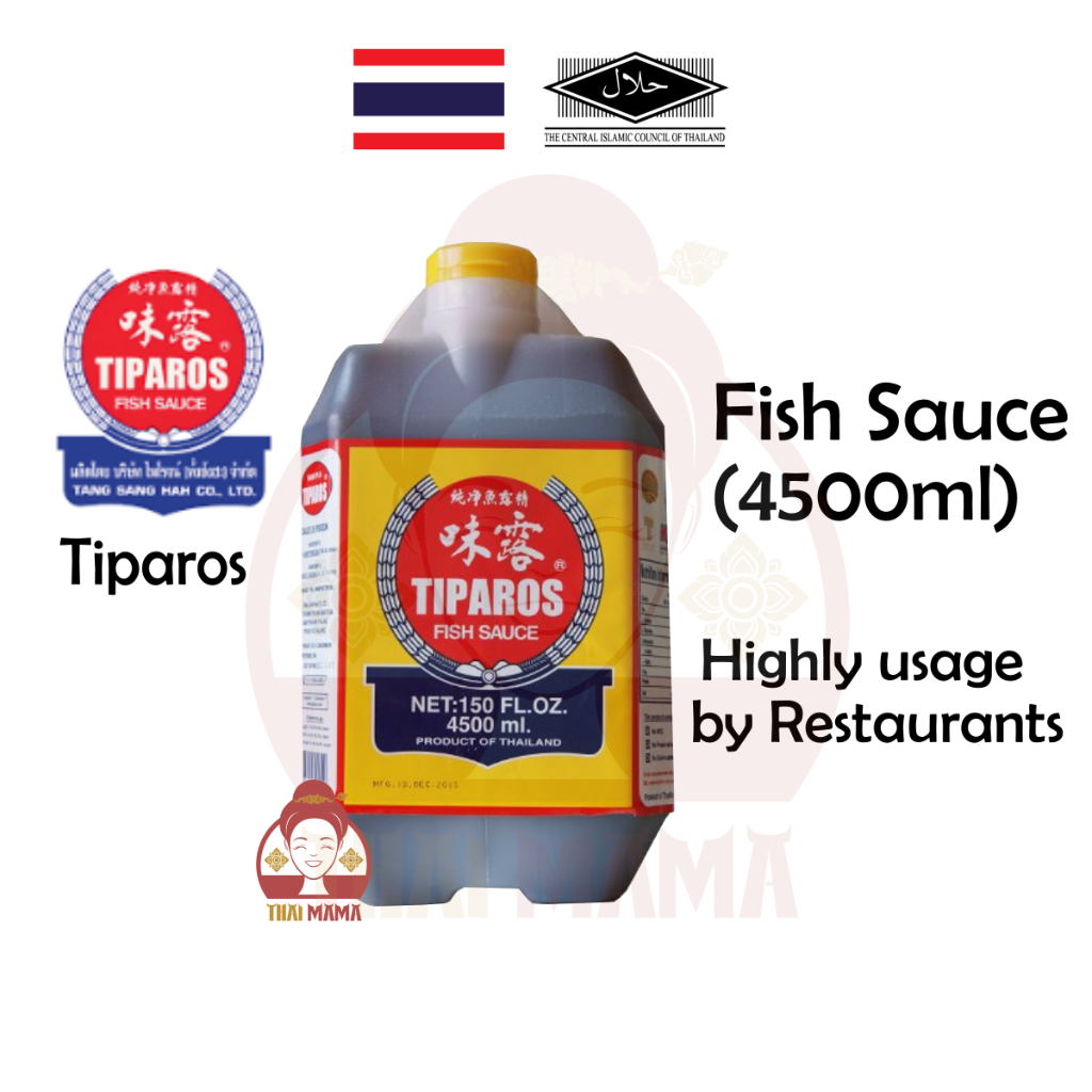 Tiparos Fish Sauce 4500 ml [Halal] Tiparos 4.5L / Tiparos Fish Sauce 4 ...