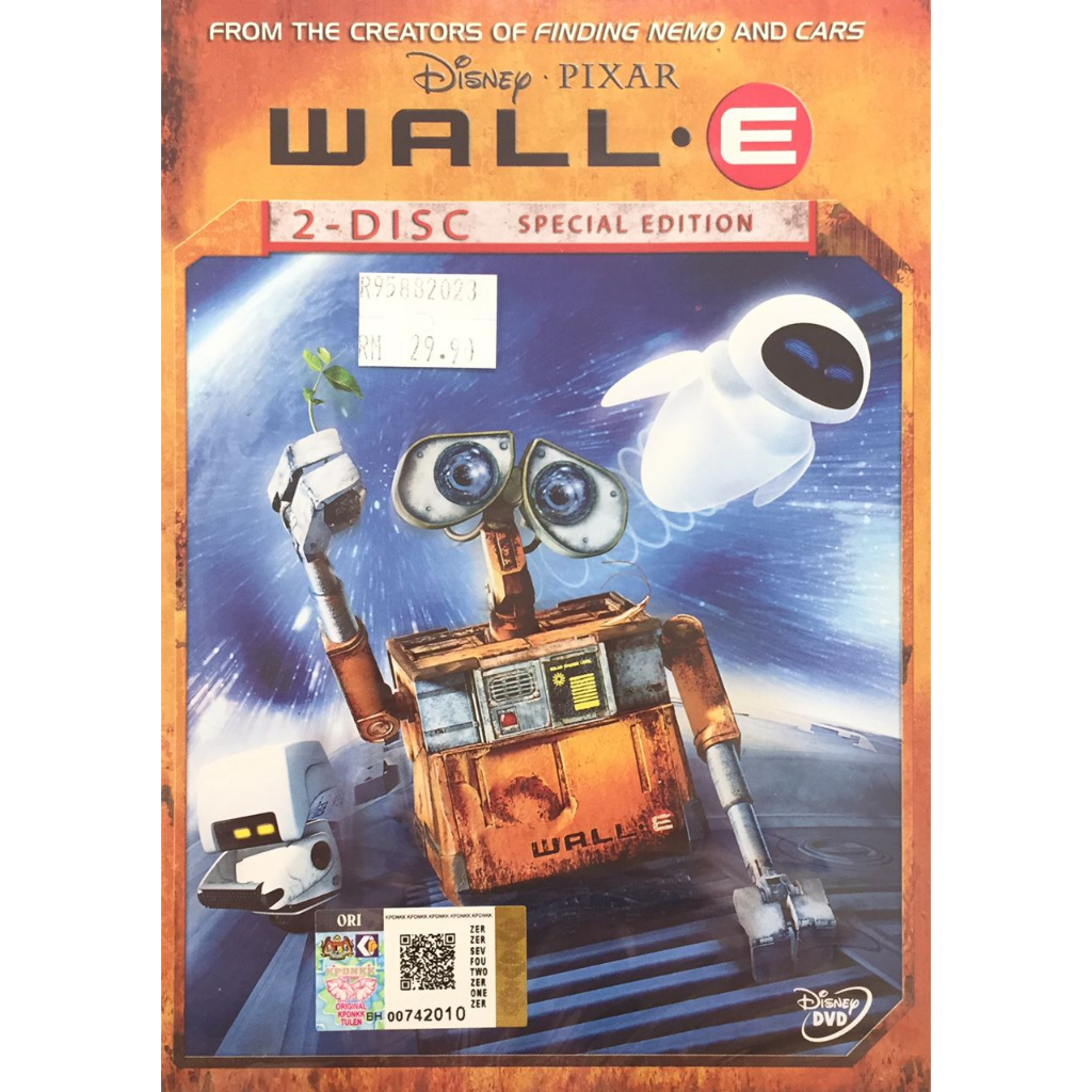 Cartoon Movie WALLE (2DVD) (2008) Shopee Malaysia