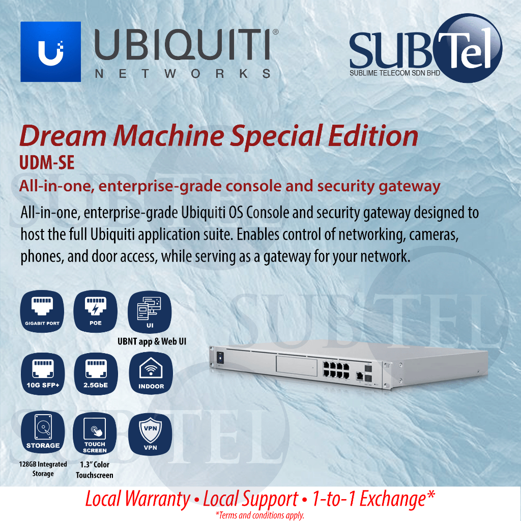 Ubiquiti Dream Machine Special Edition UDMSE Security Gateway with