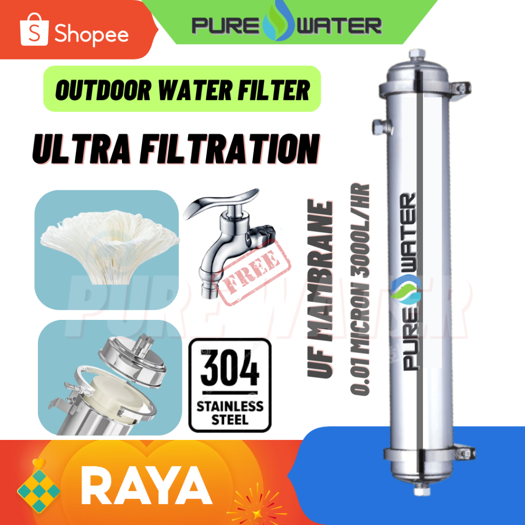 Pure Water UF Membrane Ultra Filtration Outdoor Water Filter Stainless