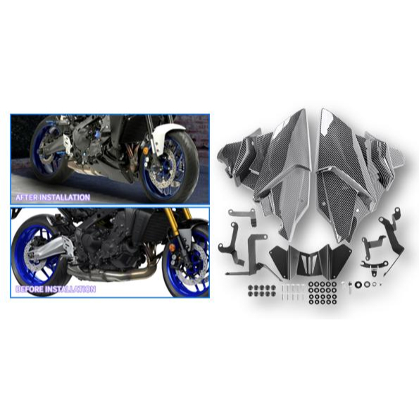 MT09 2021 Motorcycle Belly Pan Engine Spoiler Side Fairing Body Kit for ...