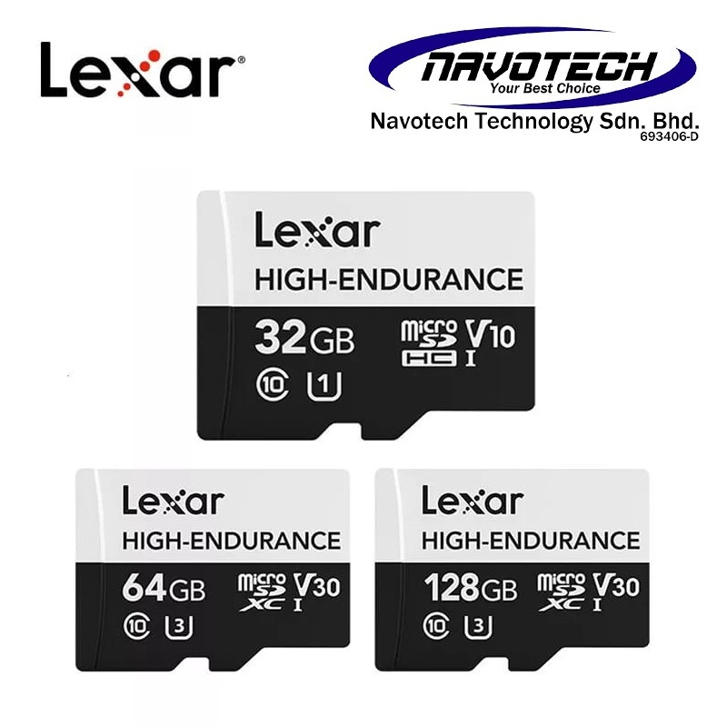 Lexar High Endurance Microsd Card Sdhc Sdxc Uhs I Class U U Microsd Memory Card Gb