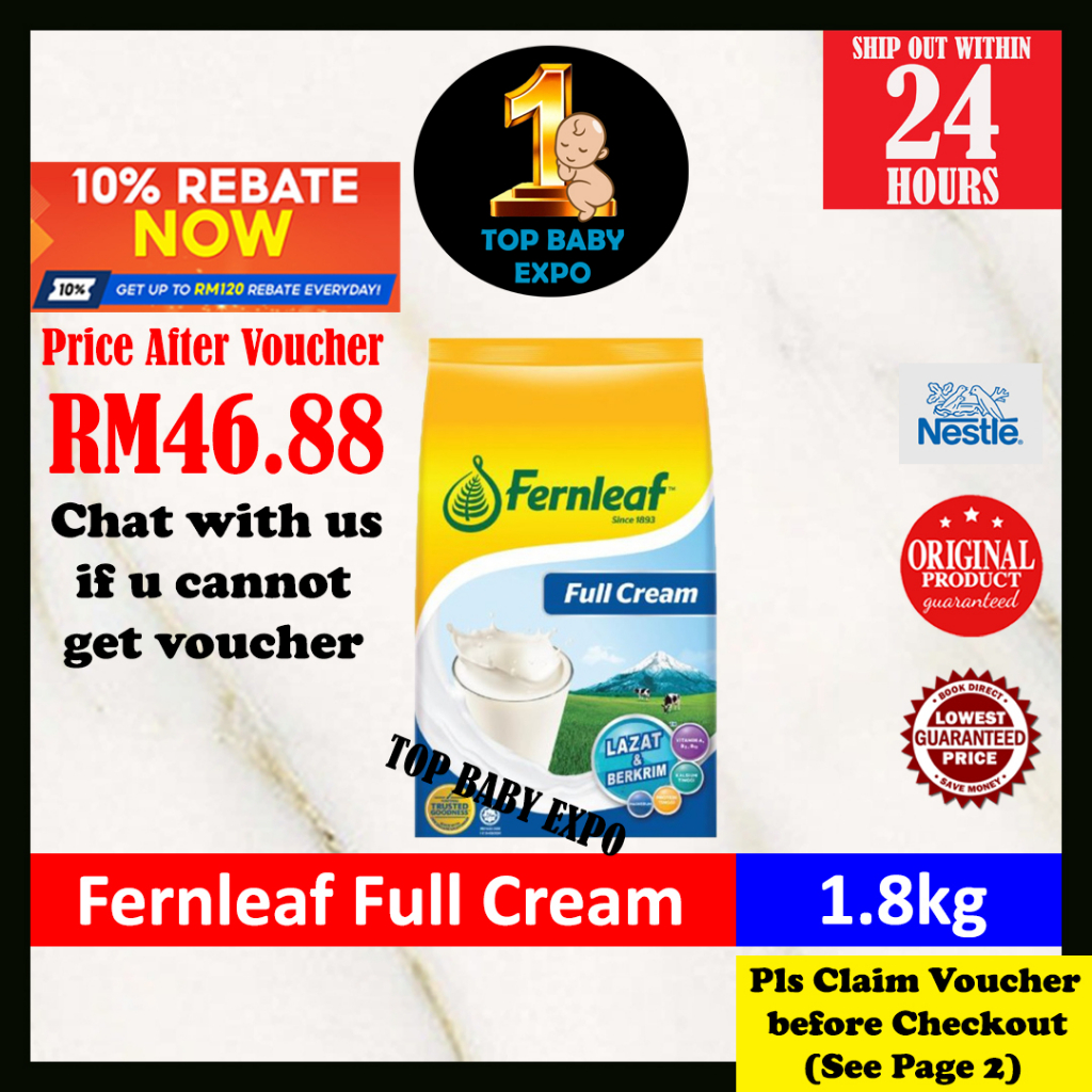 Fernleaf FULL CREAM (1.8kg) Exp 11/2025 (Milk Powder) Shopee Malaysia