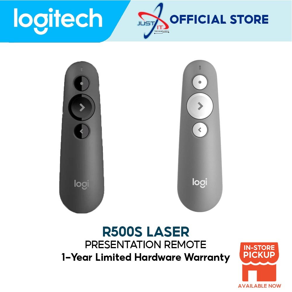 LOGITECH R500S LASER WIRELESS PRESENTATION REMOTE ( GRAPHITE / MNID