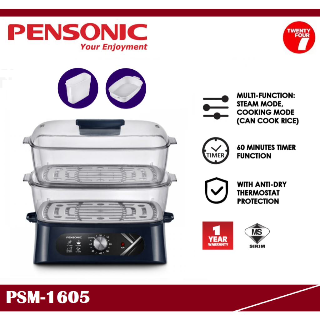 PENSONIC Big Capacity Food Steamer (28L) PSM1605 Shopee Malaysia