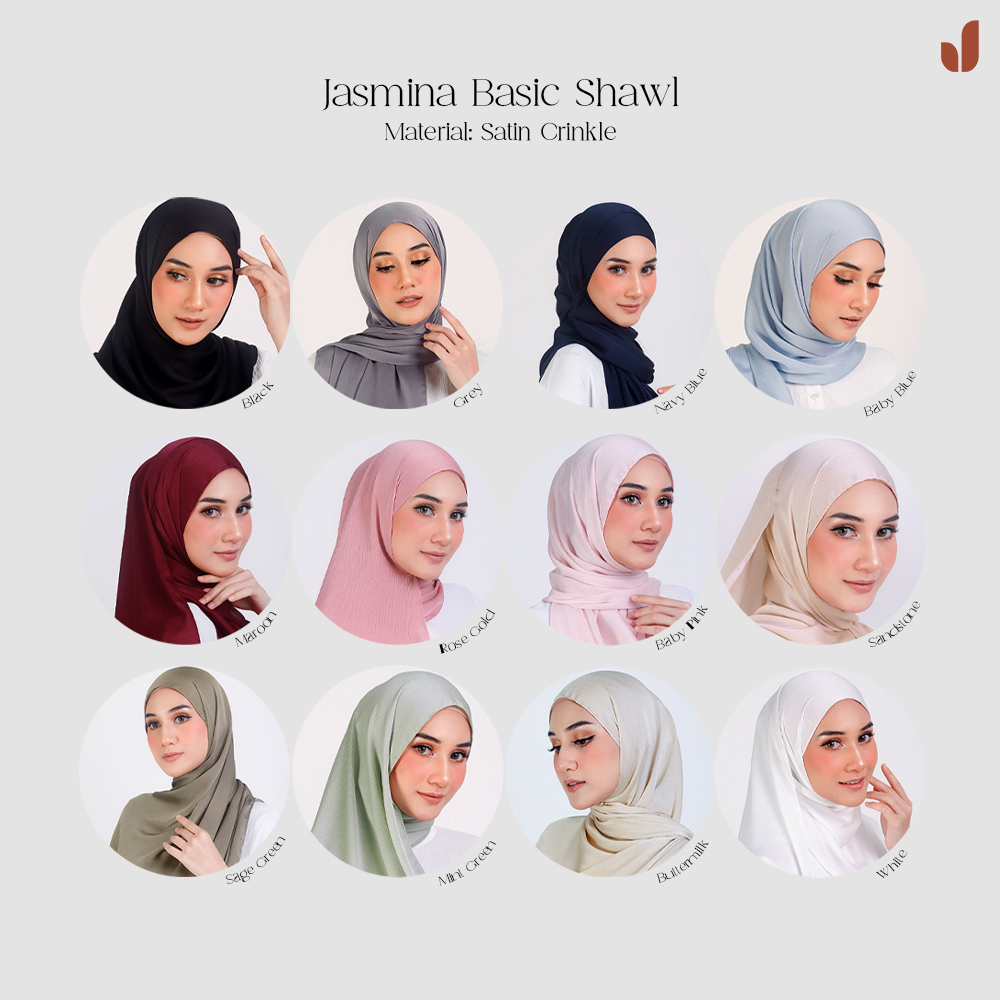 Basic Shawl Plain by Jasmina Malaysia | Shopee Malaysia