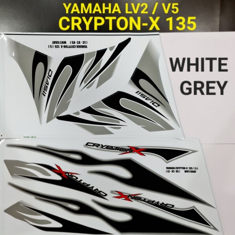 YAMAHA LC135 NEW V2 V3 V4 V5 CRYPTON - X ( 5 ) BODY STICKER LIMITED ...