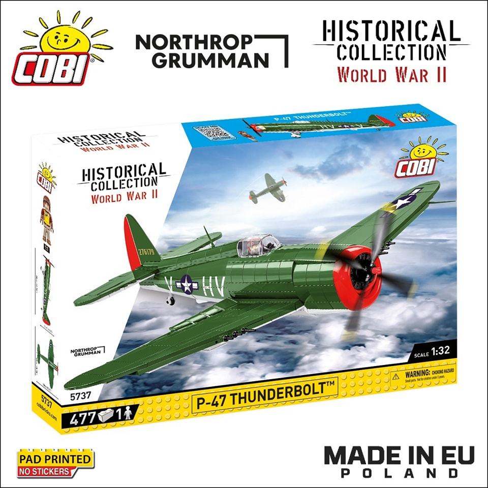 COBI P-47 Thunderbolt 1/32 Model 477 Bricks Model Made in EU | Shopee ...