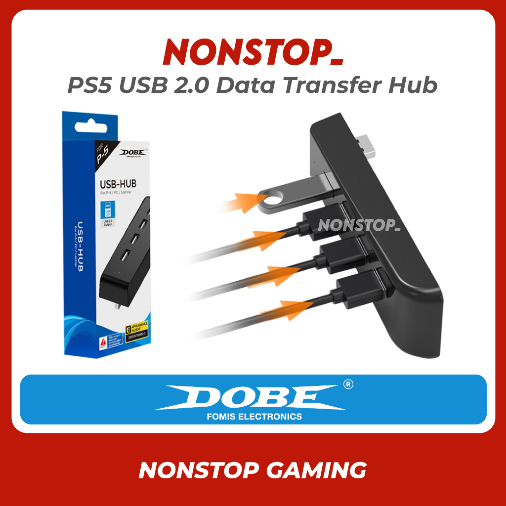 Dobe TP5-0576 USB HUB High Speed ​​Transmission Extension with Hub Con