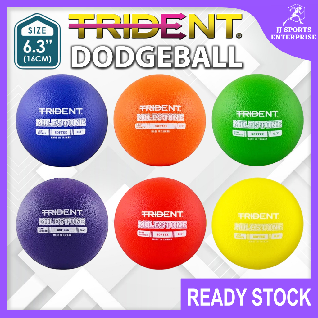 Trident Milestone Softee Low Bounce Foam Ball Dodgeball 6.3 Inches