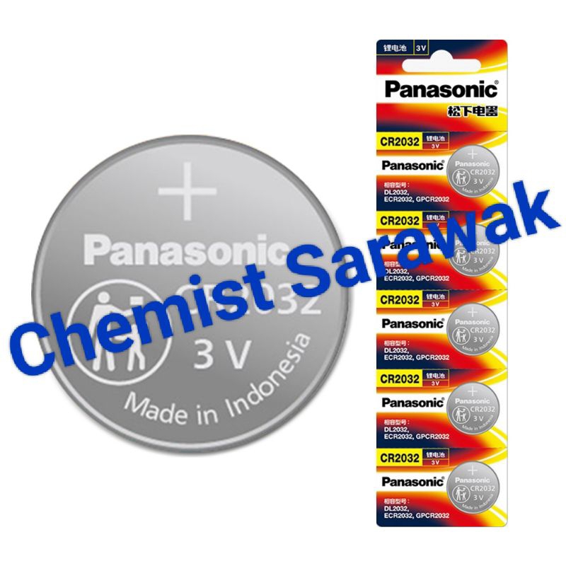 Panasonic Lithium Battery /Coin Cell Battery CR2032 3V (1's / 5's