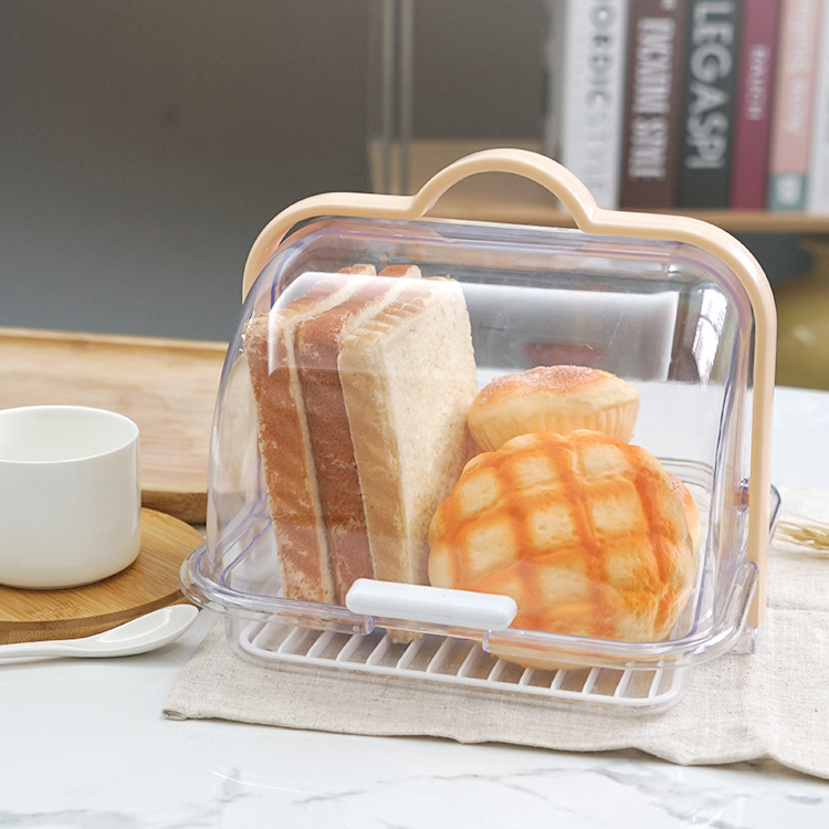 Bread Storage Bekas Roti Kek Transparent Plastic Bread case | Shopee ...