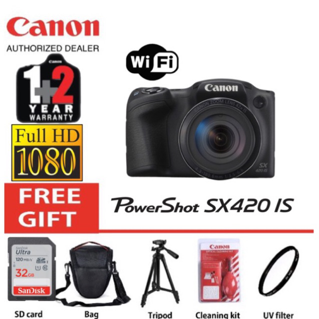 Canon PowerShot SX420 Digital Camera w/ 42x shops Optical Zoom - Wi-Fi & NFC Enabled