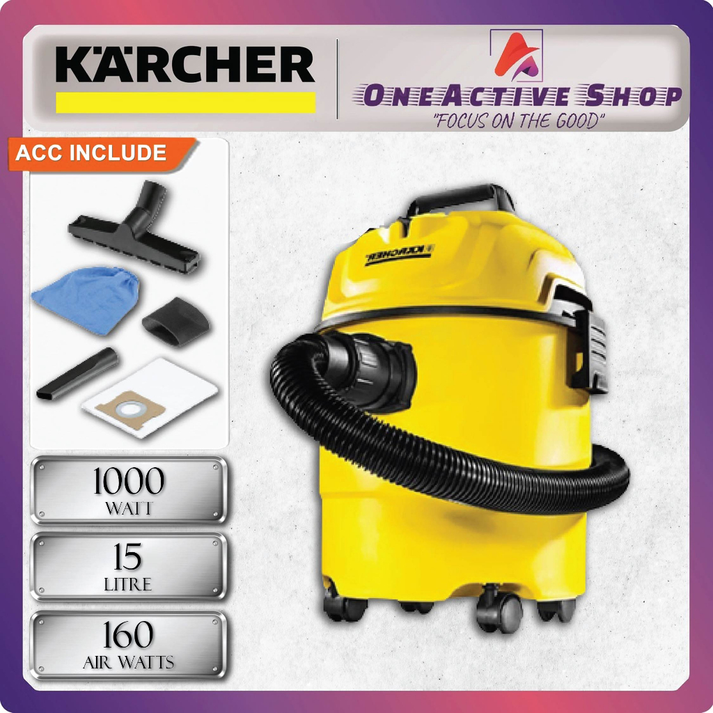 KARCHER Wet & Dry Vacuum WD1 / ( KARCHER VACUUM ) Shopee Malaysia