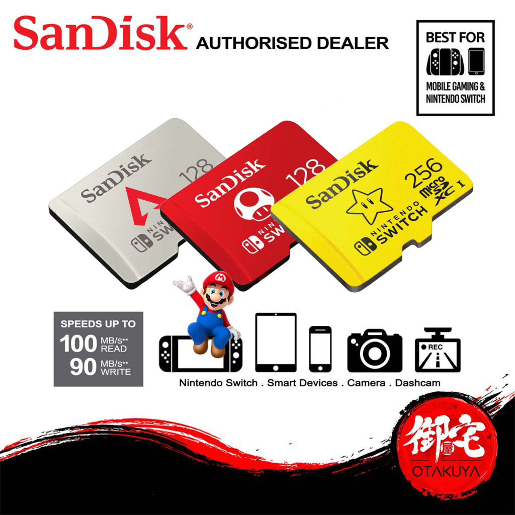 SanDisk Nintendo Switch Ultra Micro SD Card, 256GB