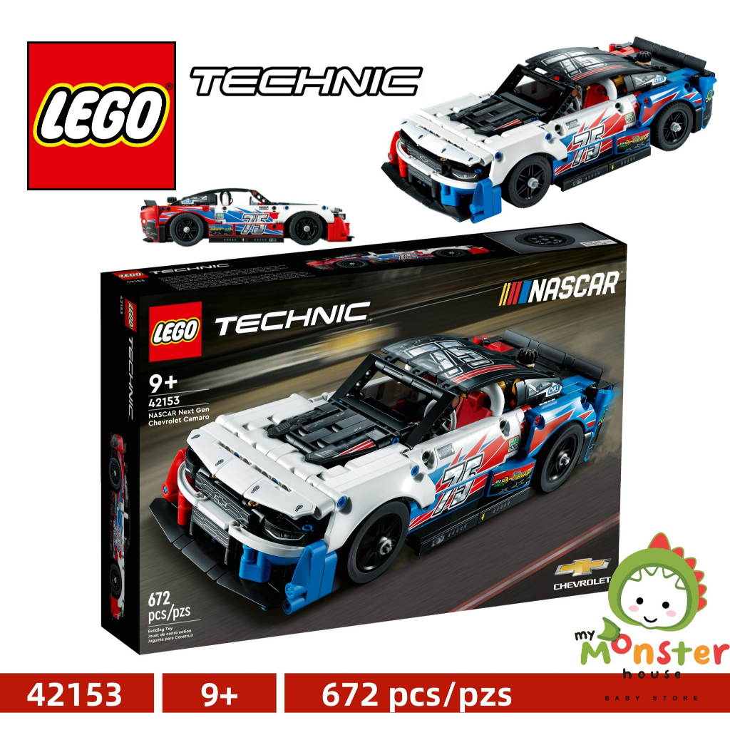 LEGO Technic 42153 NASCAR® Next Gen Chevrolet Camaro ZL1 ( 672 Pieces ...