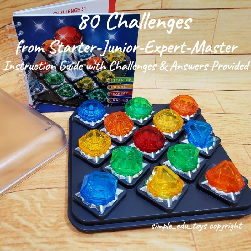 Diamond Quest Logic Game Brain Teaser Board Game Family 铁石谜阵 Shopee