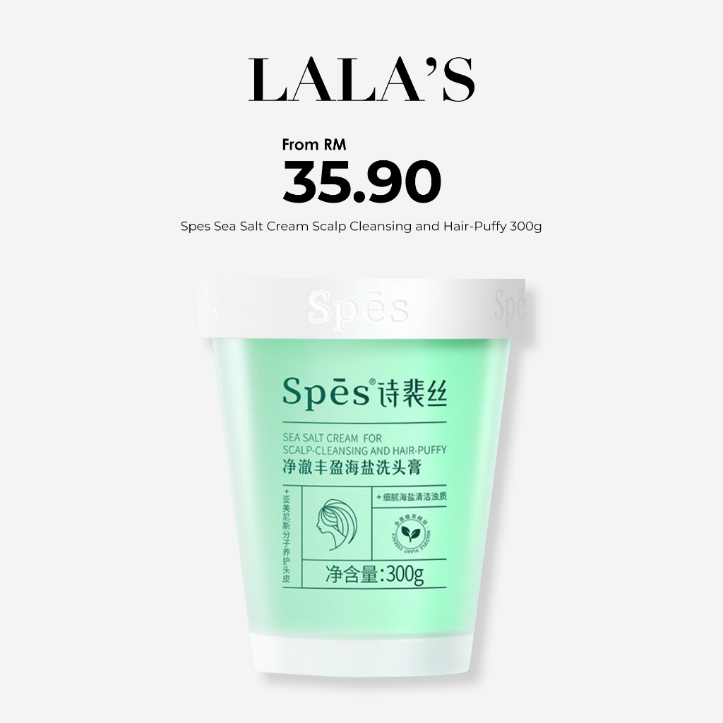 Spes Sea Salt Cream Scalp Cleansing and Hair puffy 300g Shopee