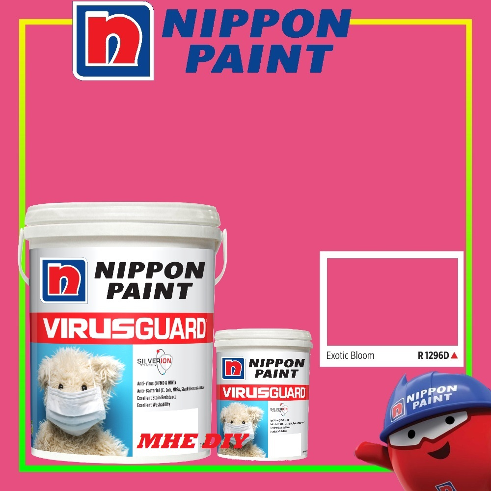 NIPPON PAINT 5L R 1296 D EXOTIC BLOOM Interior Smooth Sheen / Matt