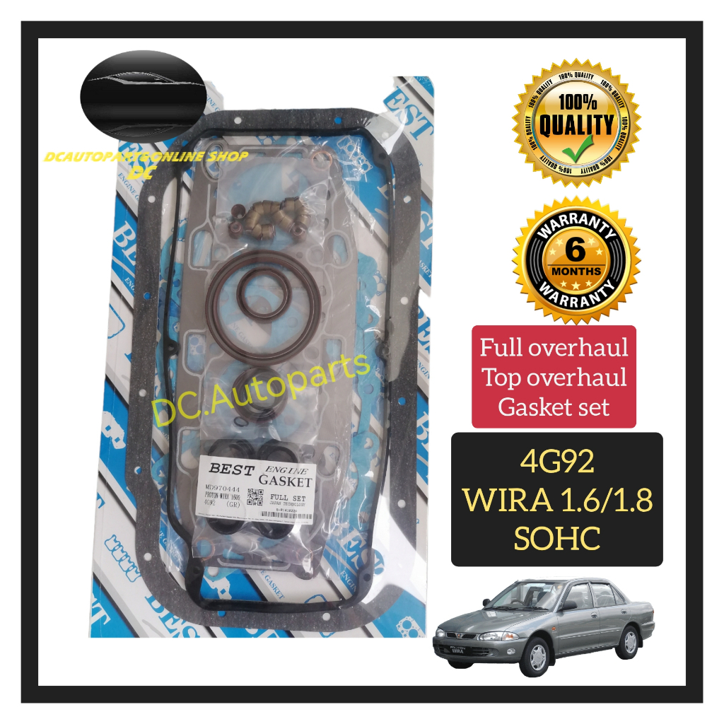 BEST GASKET PROTON WIRA SATRIA 1.6 1.8 SOHC 4G92 ENGINE HEAD TOP OR