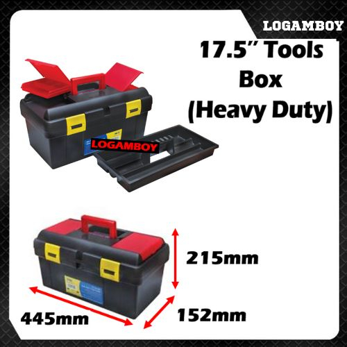 Tool Box TWO LAYER Tools Box PLASTIC PVC KOTAK ALATAN PLASTIK 17.5 ...