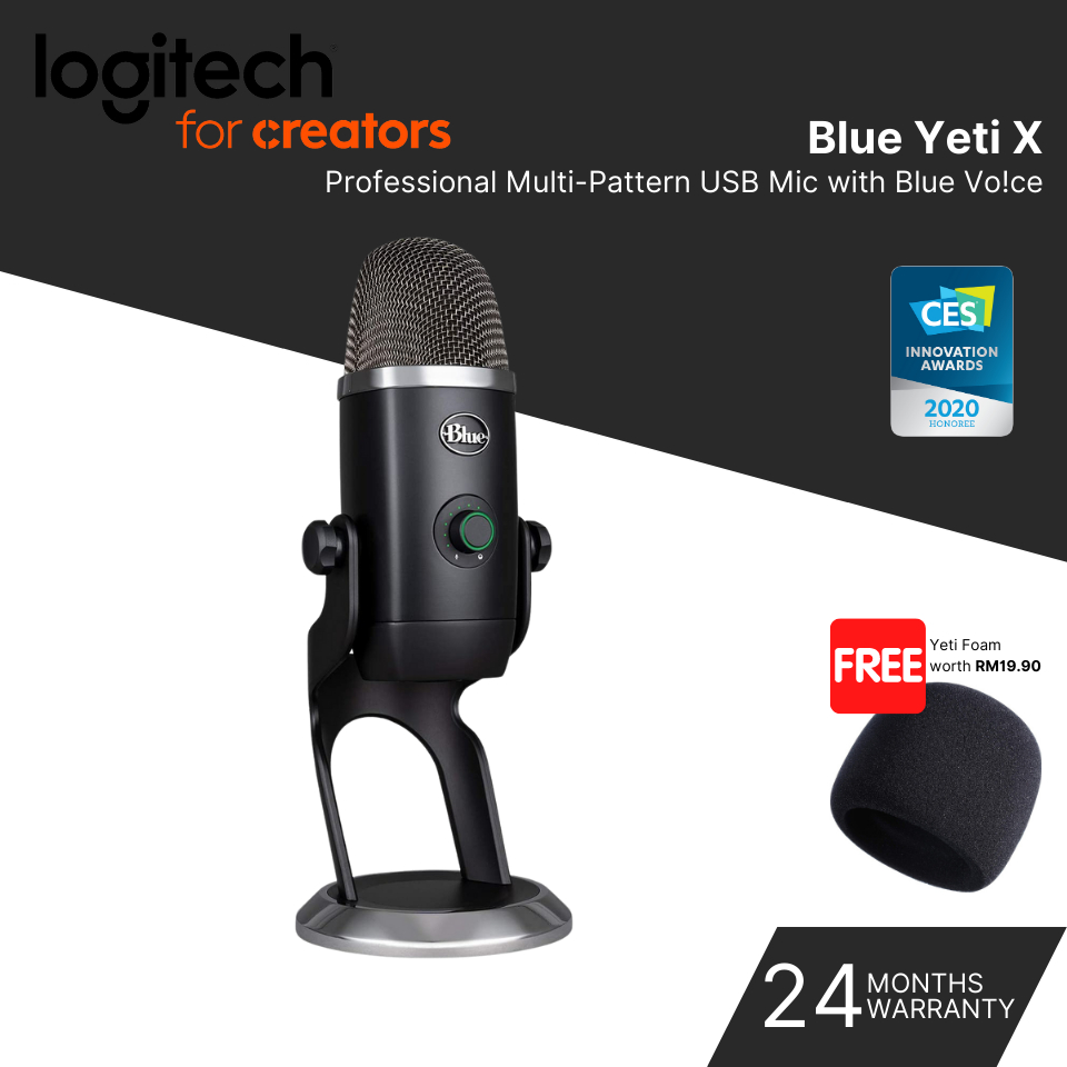 Logitech blue yeti discount x