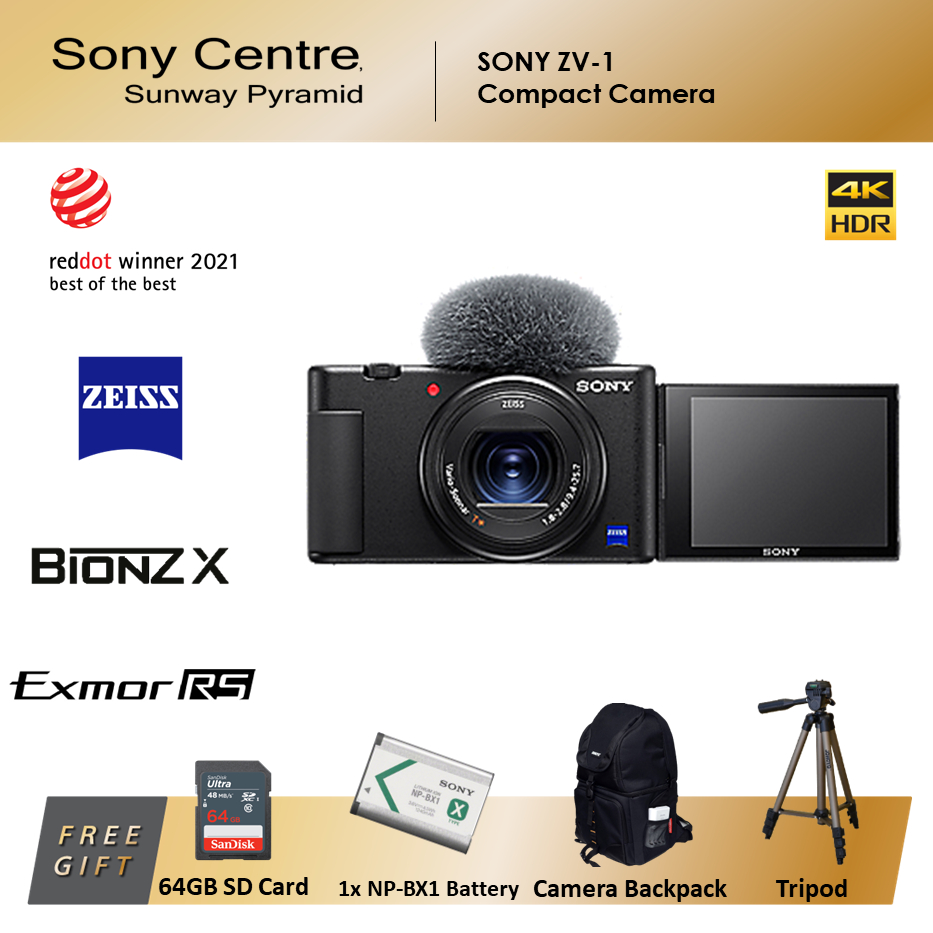 SONY Digital Camera ZV1 SONY ZV1 + FREE 64GB SD Card Shopee Malaysia