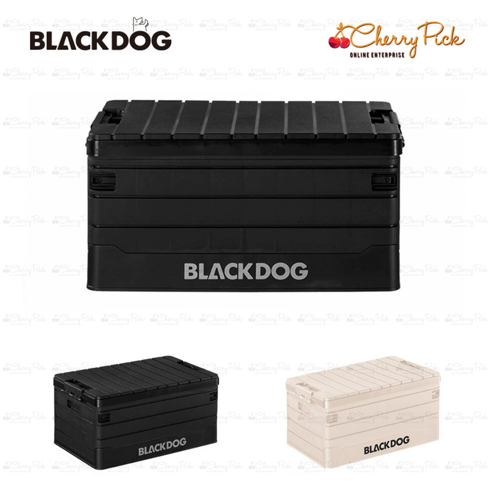 Blackdog Camping Foldable Storage Box 60L Foldable Multipurpose Black