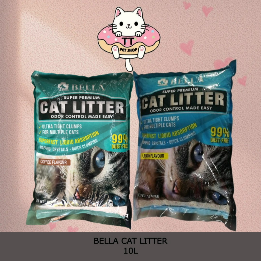 Bella Super Premium Cat Litter Murah (Lemon/Coffee) 10Liter Shopee
