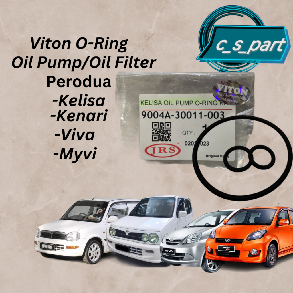 Peoruda Kelisa Kenari Viva Myvi Oil Pump O Ring/ Oil Filter O Ring