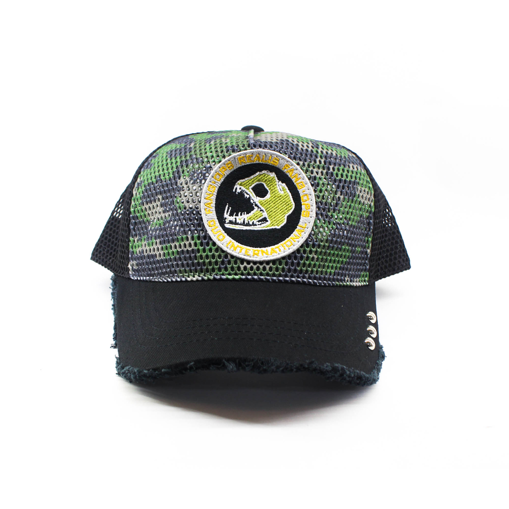 Duo Cap Fang Ops Logo Mesh Free Size Black Camo Orange | Shopee Malaysia