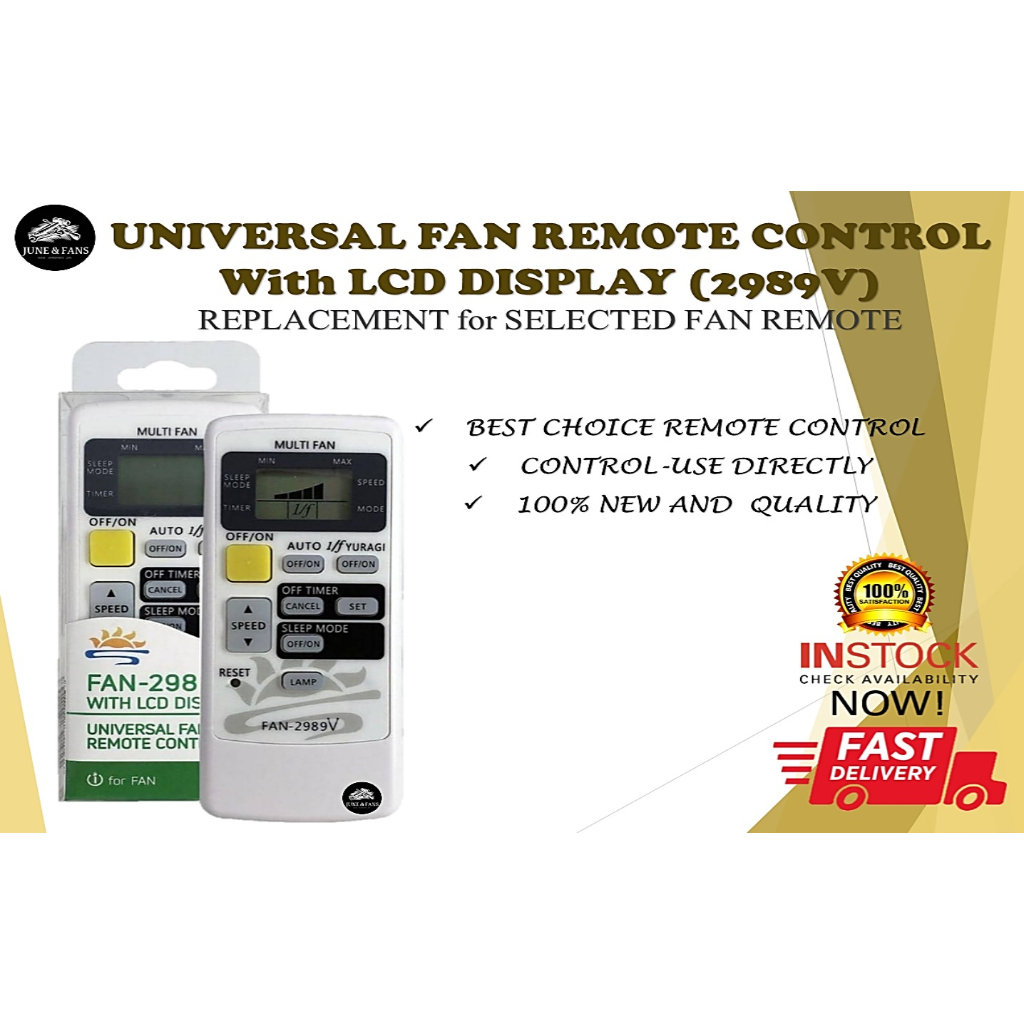 UNIVERSAL FAN REMOTE REMOTE CONTROL WITH SCREEN FOR FAN UNIVERSAL