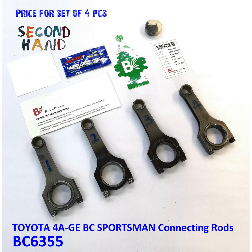 Brian Crower Connecting Rods - Toyota 1JZGTE/GE - 4.931in w/ARP2000 Fasteners Sportsman