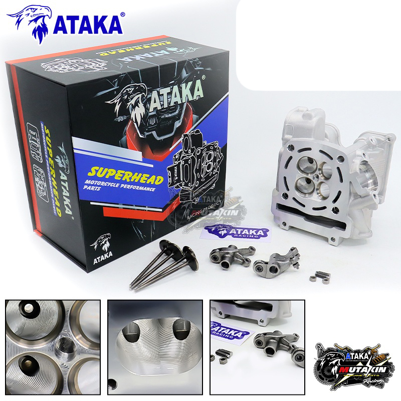 ATAKA RACING SUPER HEAD LC135 Y15ZR RS150 CNC PORTING (19/22) (22/25 ...