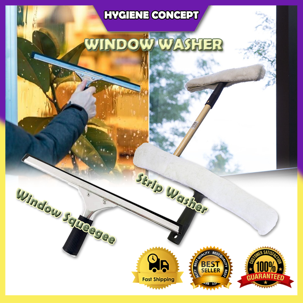 Window Squeegee Complete Strip Washer Complete 14” 35cm / Glass Wiper ...