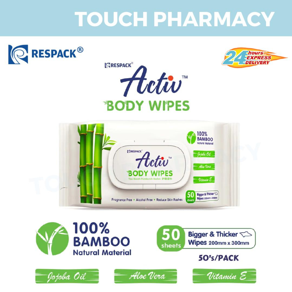 RESPACK ACTIV Body Wipes 50's/PACK | Shopee Malaysia