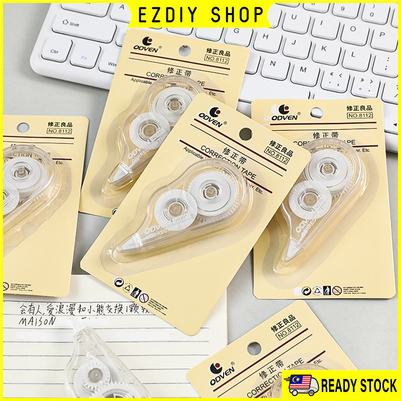 MUJI Style Transparent Correction Tape Portable Smooth Correction Tool