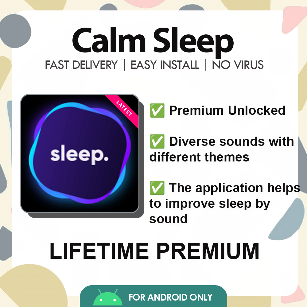 Calm Sleep ⚡ Latest 2024 ⚡ Lifetime Premium Android Health & Fitness