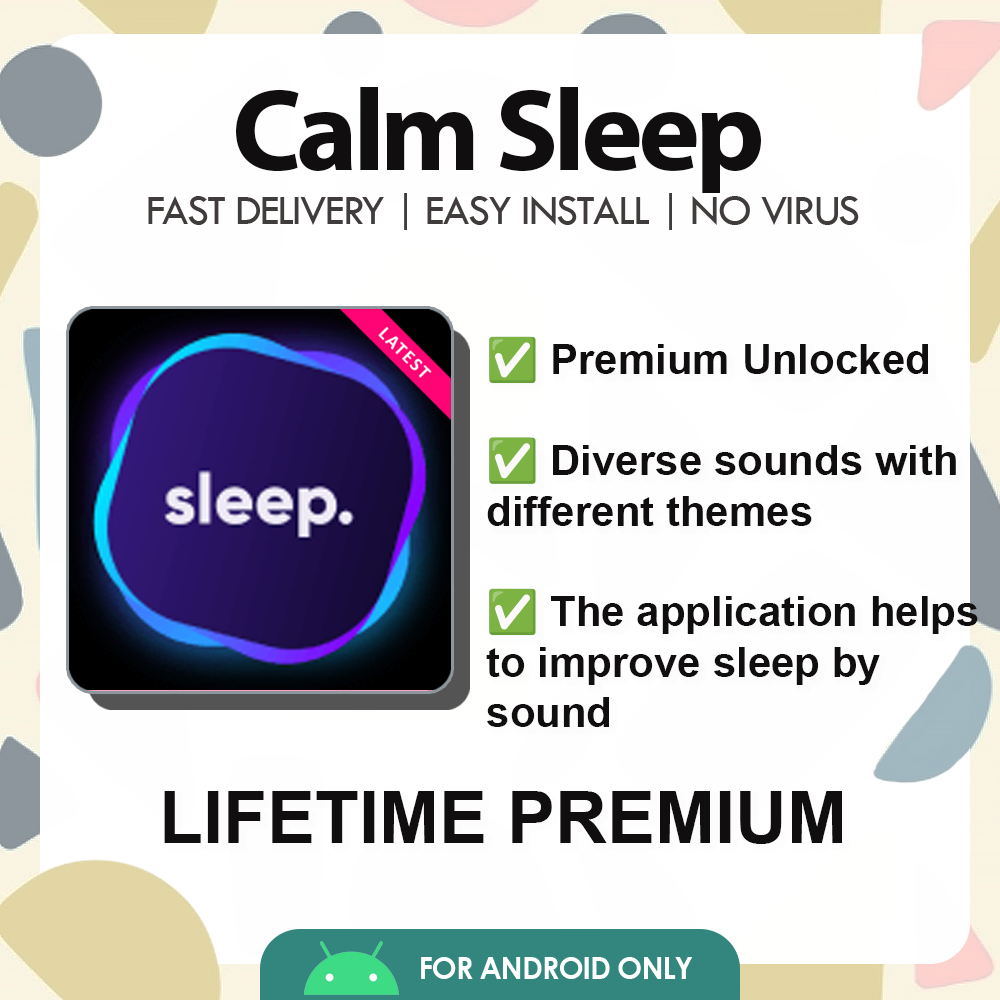 Calm Sleep ⚡ Latest 2025 ⚡ Lifetime Premium Android Health & Fitness