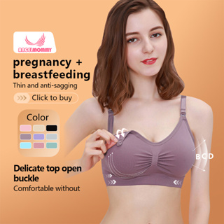 Women Mommy Cotton Nursing Bra Pregnant Maternity Breastfeeding Bras  Underwear Cup BCD