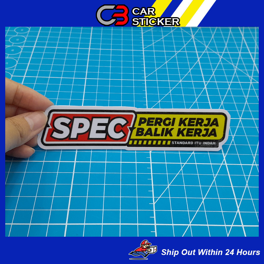 SPEC PERGI KERJA BALIK KERJA STICKER / M081 | Shopee Malaysia