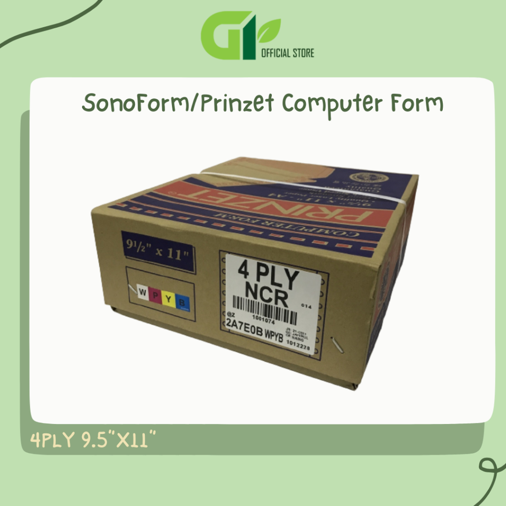 [GY Office] SonoForm/Prinzet Akira Computer Form/Laser Paper 4PLY 9.5 ...