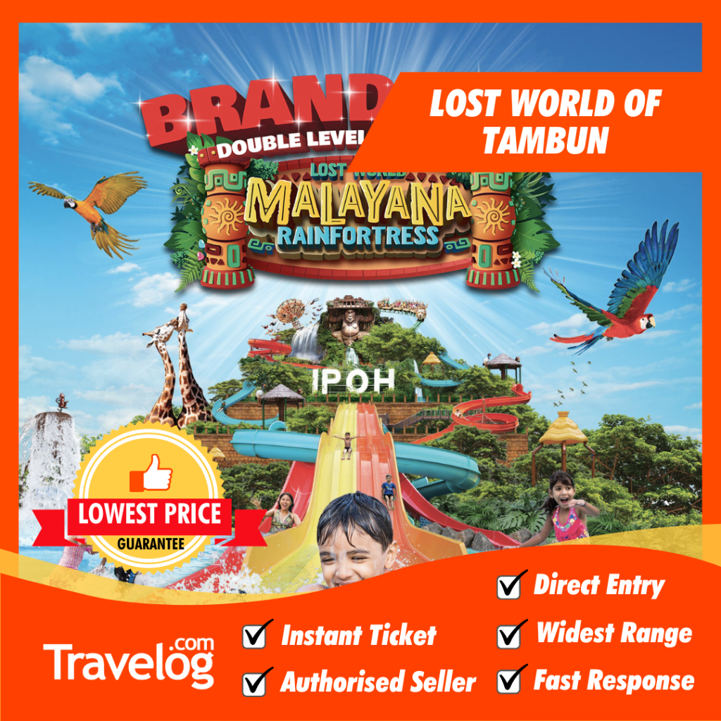 [FAMILY COMBO PROMOSI] Tiket Masuk Lost World Of Tambun Theme Park di