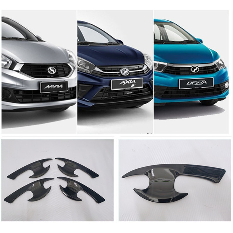 PERODUA MYVI 2018 / AXIA / BEZZA ABS Door Handle Bowl Cover PIANO BLACK ...