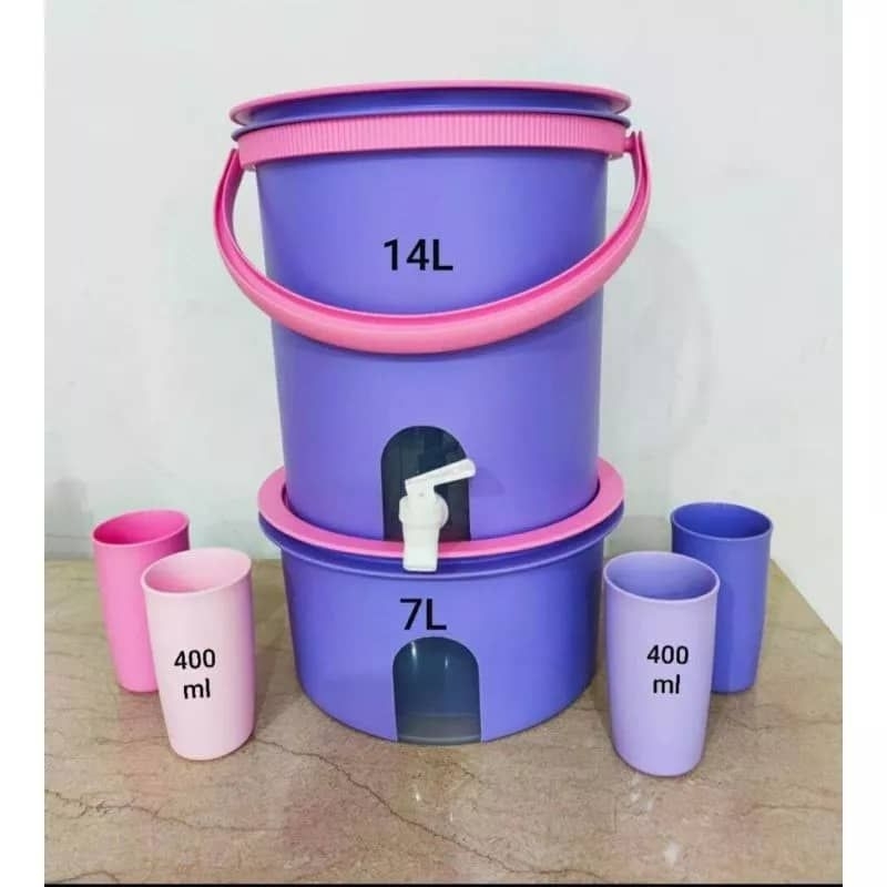 Tupperware Water Dispenser 14L & Canister 7L | Shopee Malaysia